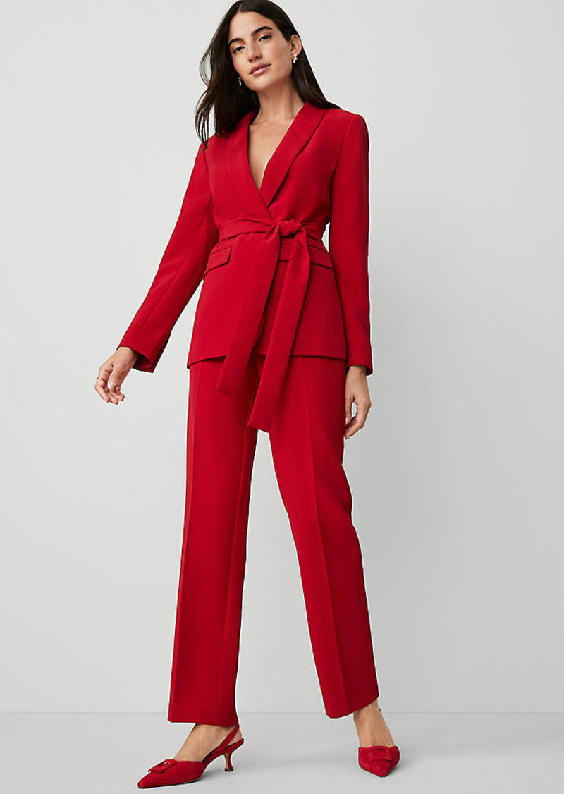 Ann Taylor The Straight Leg Pant in Fluid Crepe