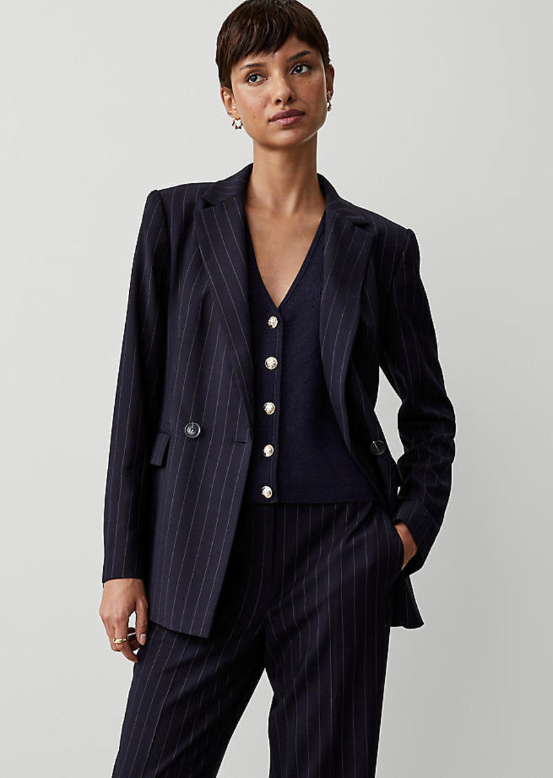 Ann Taylor The Crosby Blazer in Pinstripe