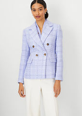 Ann Taylor The Tailored Double Breasted Blazer in Tweed