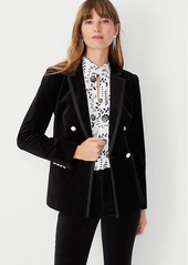 Ann Taylor The Tailored Double Breasted Blazer in Velvet