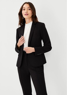 Ann Taylor The Tall One-Button Blazer in Double Knit