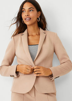 Ann Taylor The Tall One-Button Blazer in Double Knit