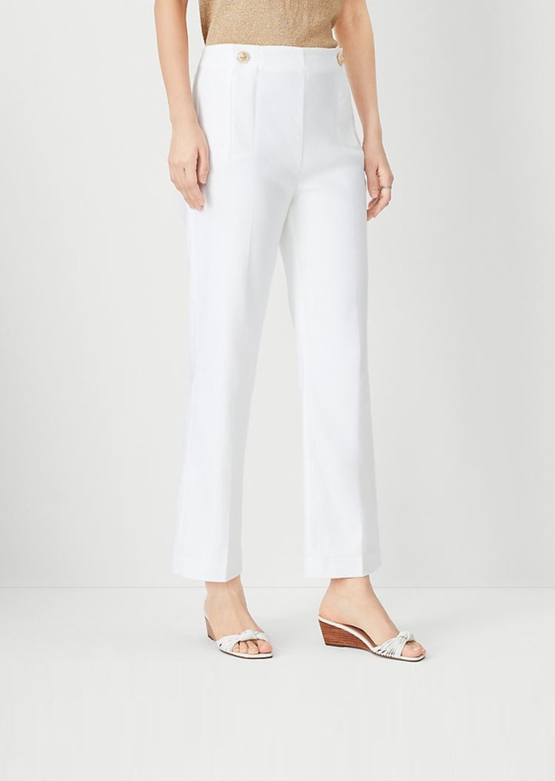 Ann Taylor The Tall Pencil Sailor Pant in Linen Twill