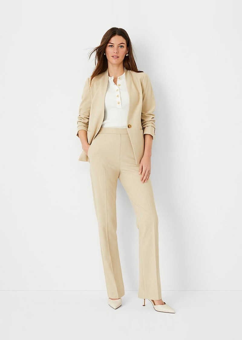 Ann Taylor The Tall Side Zip Straight Pant in Bi-Stretch