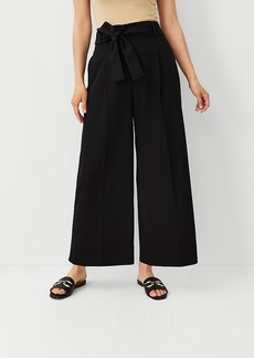 Ann Taylor The Tie Waist Wide Ankle Pant
