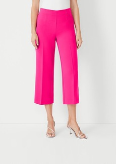 Ann Taylor The Wide Leg Crop Pant in Crepe