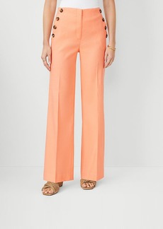 Ann Taylor The Sailor Straight Pant in Linen Blend