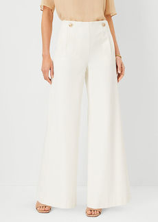 Ann Taylor The Wide Leg Sailor Palazzo Pant in Twill