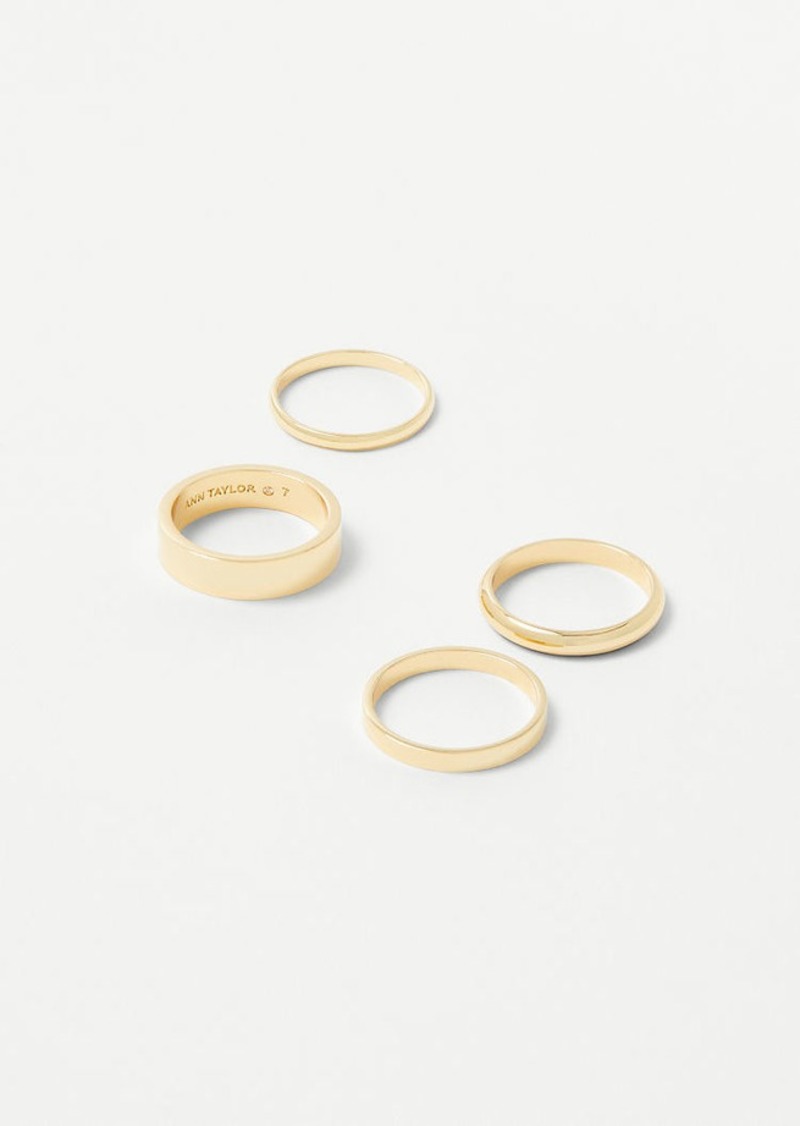 Ann Taylor Thin Stacked Ring Set