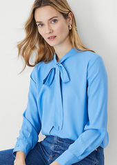 Ann Taylor Tie Neck Blouse