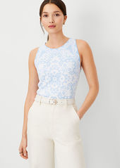 Ann Taylor Tile Print Shell Top