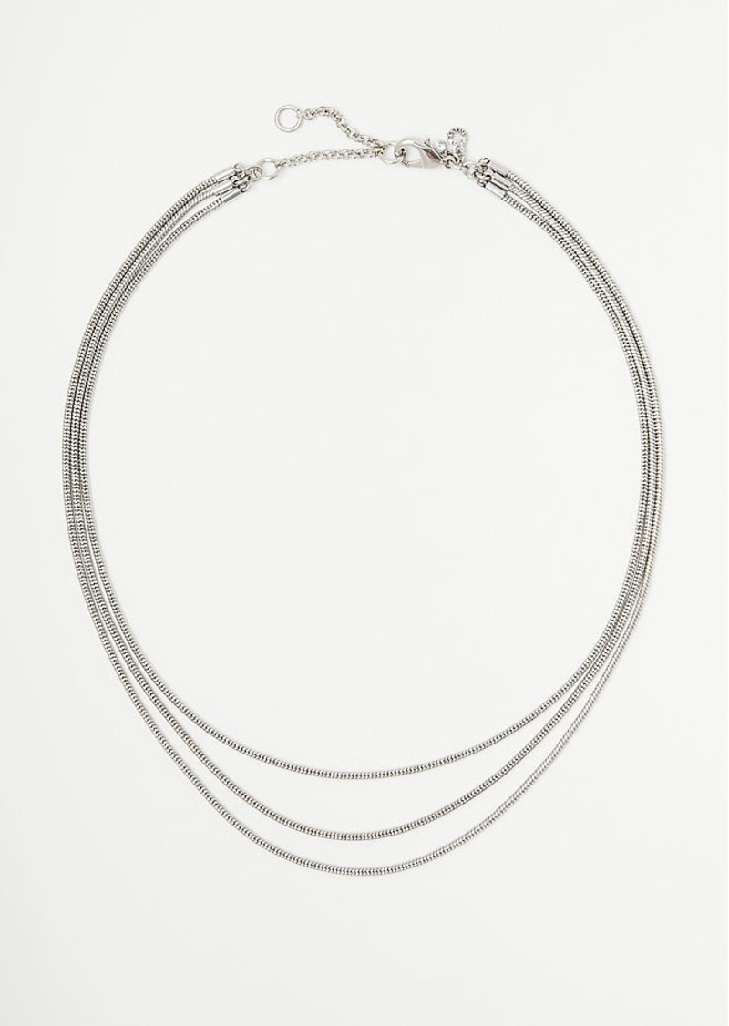 Ann Taylor Triple Strand Delicate Necklace