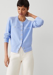 Ann Taylor Tuck Stitch Cardigan