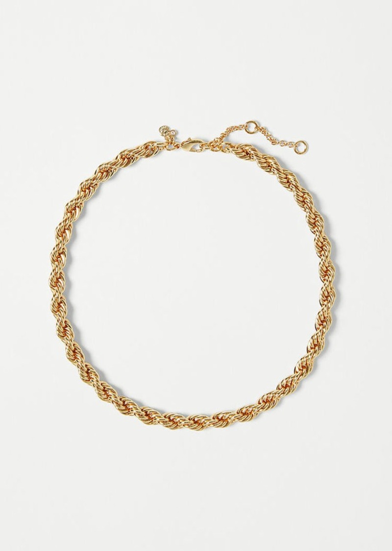 Ann Taylor Twisted Rope Chain Necklace
