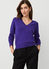 Ann Taylor Cashmere V-Neck Sweater