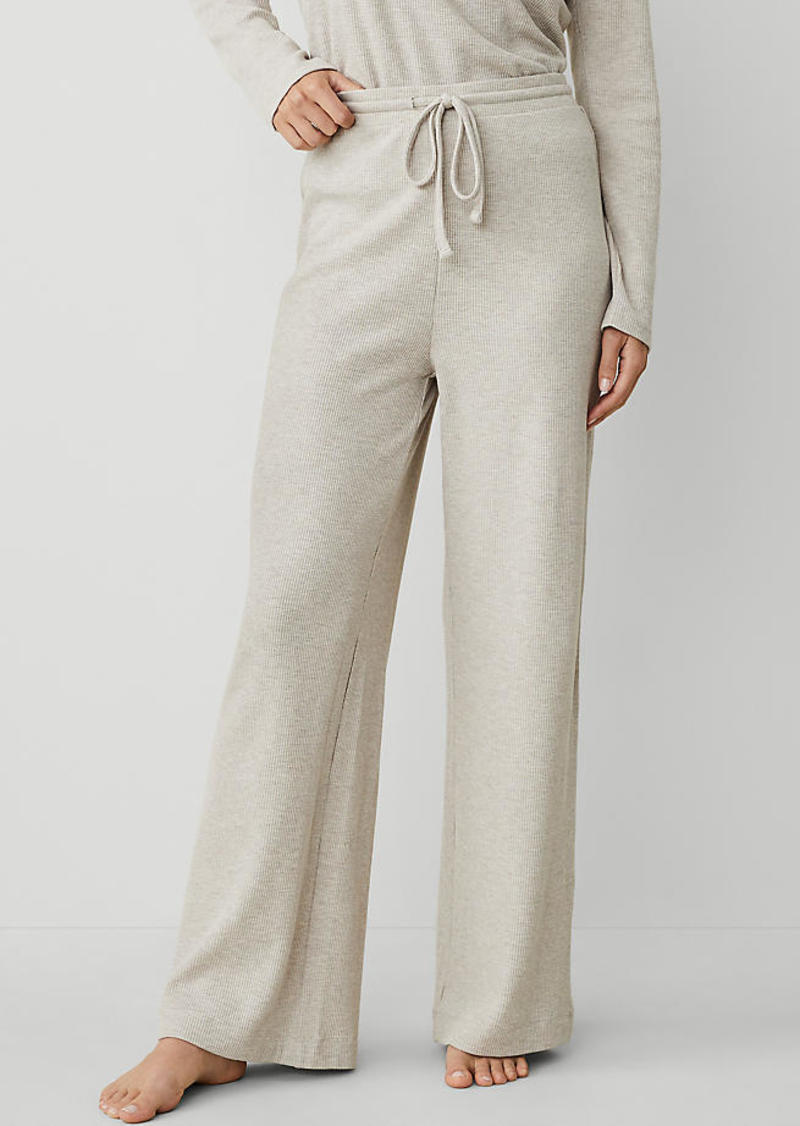 Ann Taylor Waffle Lounge Wide-Leg Pant