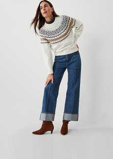 Ann Taylor Weekend Crop Pintuck Jean