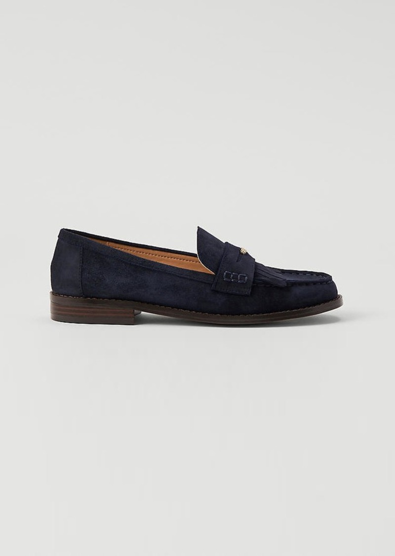 Ann Taylor Kiltie Suede Loafer