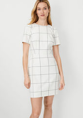 Ann Taylor Windowpane Sheath Dress