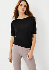 Ann Taylor Boatneck Sweater Tee