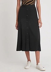 Ann Taylor Button Column Midi Skirt