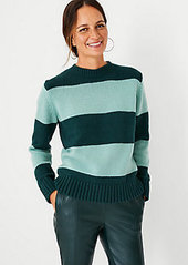 Ann Taylor Colorblock Stripe Sweater