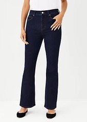 Ann Taylor Curvy Sculpting Pocket High Rise Boot Cut Jeans in Classic Rinse Wash
