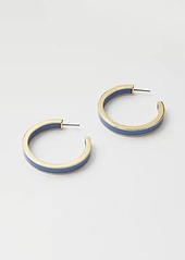 Ann Taylor Enamel Hoop Earrings