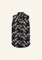 Ann Taylor Floral Sleeveless Essential Shirt