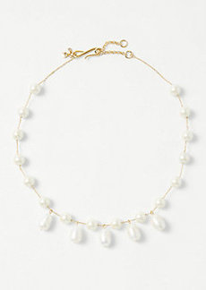 Ann Taylor Freshwater Pearl Drop Statement Necklace 