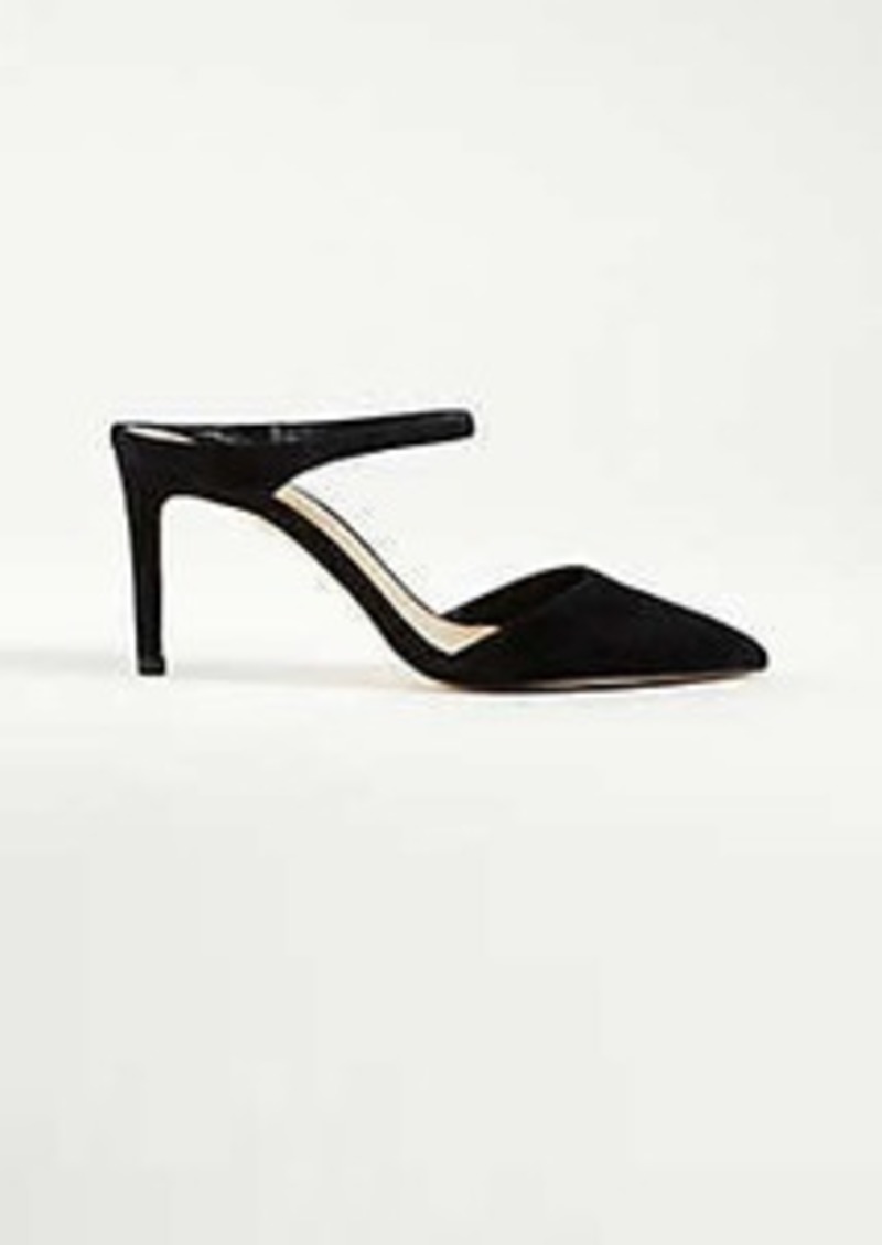 ann taylor suede pumps