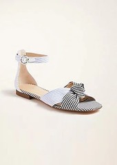 Ann Taylor Juno Gingham Knot Sandals