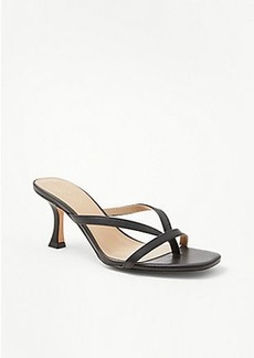 Ann Taylor Leather Strappy Mule Sandals