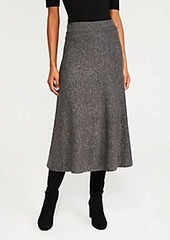 Ann Taylor Marled A-Line Midi Full Skirt 