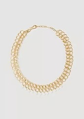 Ann Taylor Pearlized Circle Statement Necklace