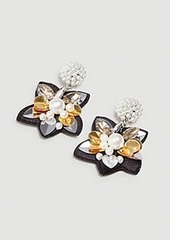 Ann Taylor Pearlized Flower Statement Earrings