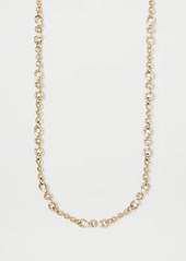 Ann Taylor Pearlized Link Station Necklace