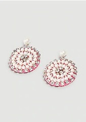 Ann Taylor Pearlized Pave Starburst Statement Earrings