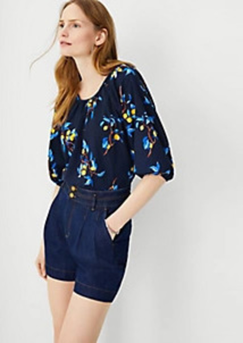 Bobble Flounce Sleeve Top