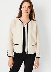 Ann Taylor Petite Quilted Zip Jacket