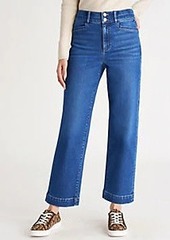 Ann Taylor Petite Sculpting Pocket High Rise Straight Jeans in Bright Authentic Indigo Wash