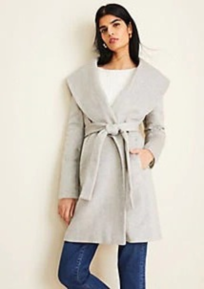 petite wrap coat