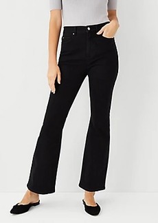 Ann Taylor Sculpting Pocket High Rise Boot Cut Jeans in Washed Black