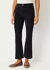 Ann Taylor Sculpting Pocket High Rise Kick Crop Jeans in Washed Black