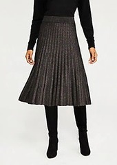Ann Taylor Shimmer Pleated Sweater Skirt