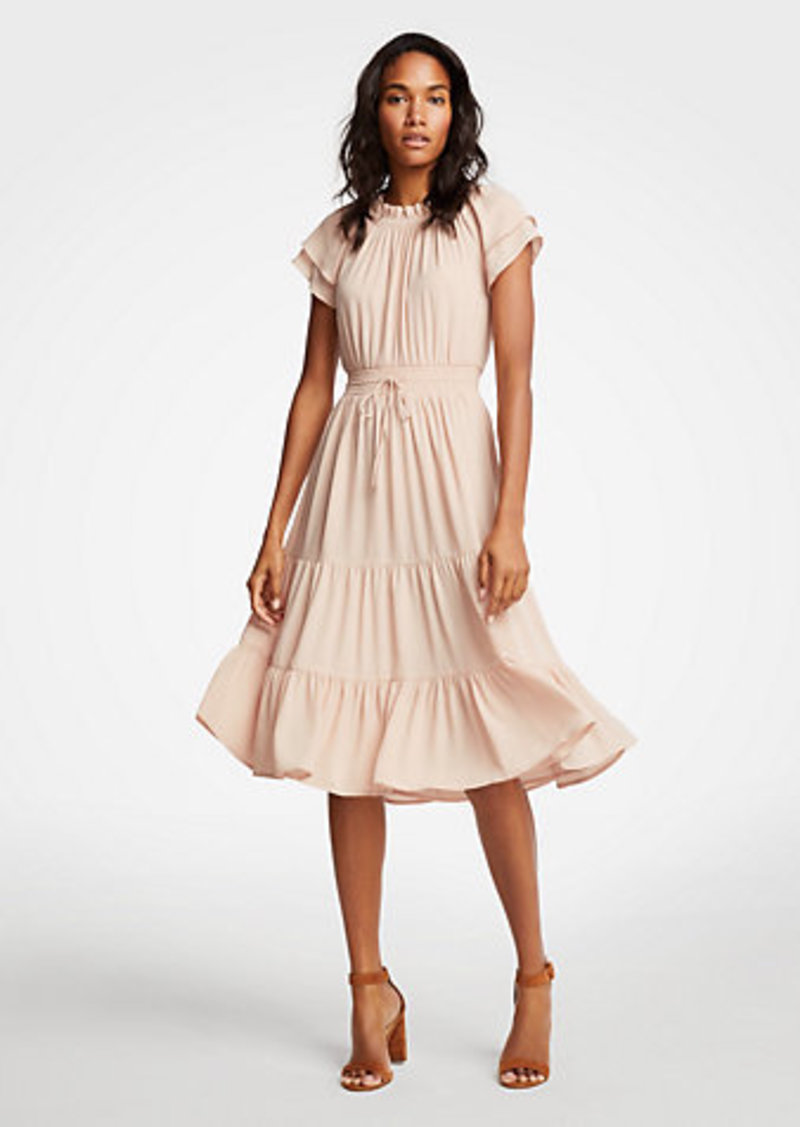 ann taylor ruffle dress