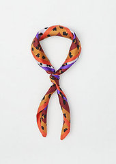 Ann Taylor Spotted Silk Little Scarf