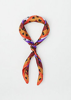 Ann Taylor Spotted Silk Little Scarf