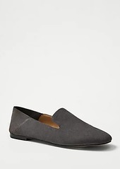 Ann Taylor Step Back Suede Smoking Slippers