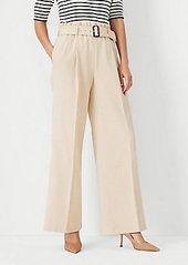 Ann Taylor The Belted Wide Leg Pant
